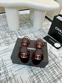 Chanel Bow Rhinestone Slippers Sandals