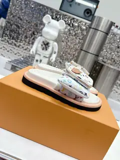 Louis Vuitton Velcro Slippers