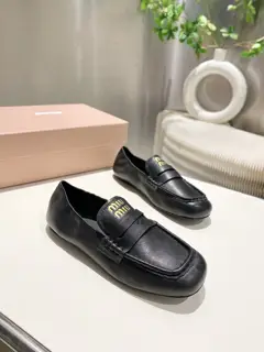 Miu Miu Miu 2025 Spring/Summer new slip-on Mary Jane ballet shoes