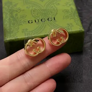 Gucci Double G pearl stud earrings