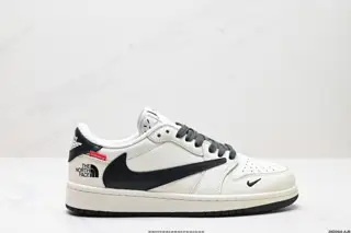 Nike AJ1 reverse hook Travis Scott x Air Jordan 1 “Reverse Mocha” AJ1 Joe 1 TS Lightning DIY1688-004