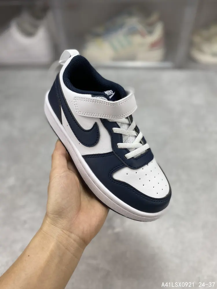 Nike children’s shoes Nike Court Borough Low 2 low-top small AJ1 versatile breathable BQ5451