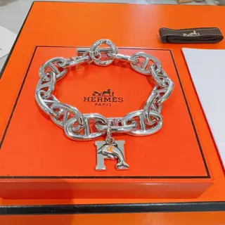 New Hermès bracelet thickened platinum version. High-end precision version