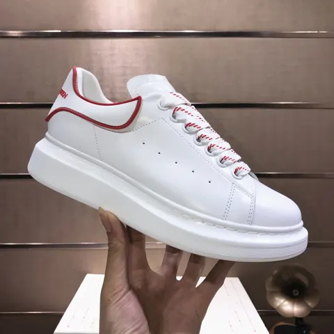 McQueen couple thick-soled series white shoes