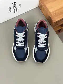 Berluti Skyrunning leather and nylon sneakers