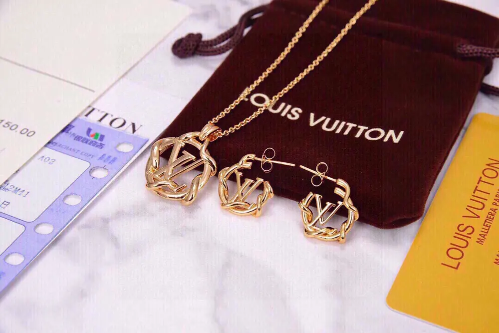 Louis Vuitton Necklace Earrings