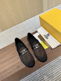 Fendi men’s business casual leather shoes