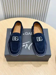 Dolce & Gabbana New Florio series soft suede moccasins