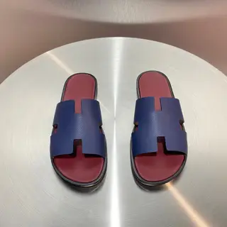 Hermès Classic H Slippers ~ High-end men’s sandals• beach shoes slippers ~ counter