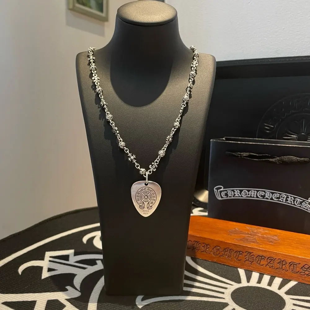 Chrome Hearts Classic Retro Multi-element Necklace Horseshoe Heart Pendant