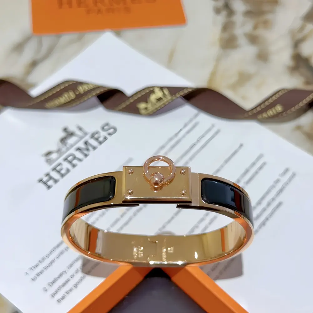 Hermes bracelet v gold original custom Hermes bracelet enamel craftsmanship is too