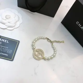 Chanel Classic Double C Pearl Bracelet