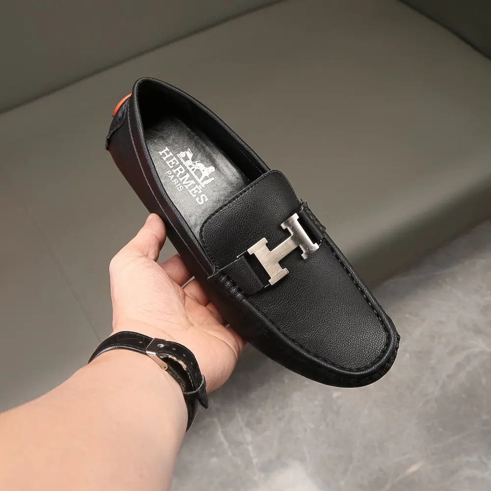 Hermès slip-on boat shoes