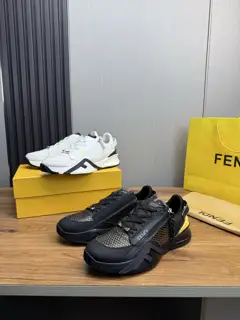 Fendi fashion casual men’s shoes Using original cowhide + breathable mesh lining +