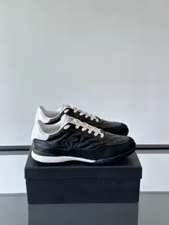 Chanel Panda Light Diamond Pattern Hidden Model Tennis Shoes Baseball Shoes