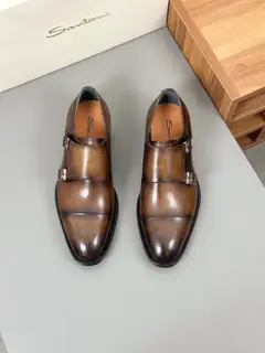 Santoni super soft leather loafers