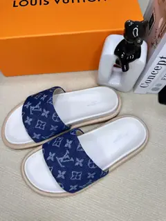 Louis Vuitton embossed slippers are now available