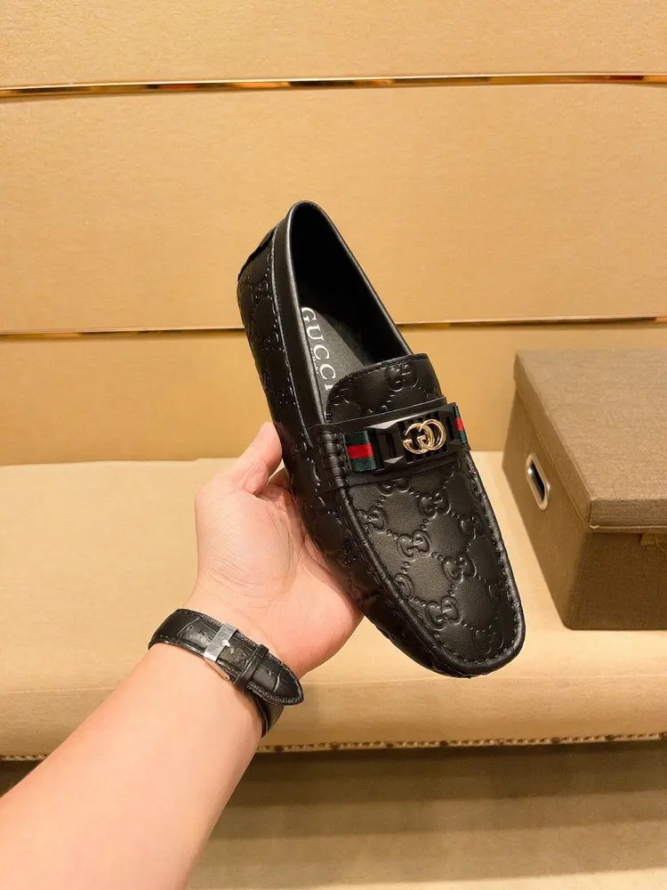 GUCCI loafers Upper: imported original lychee-grained cowhide