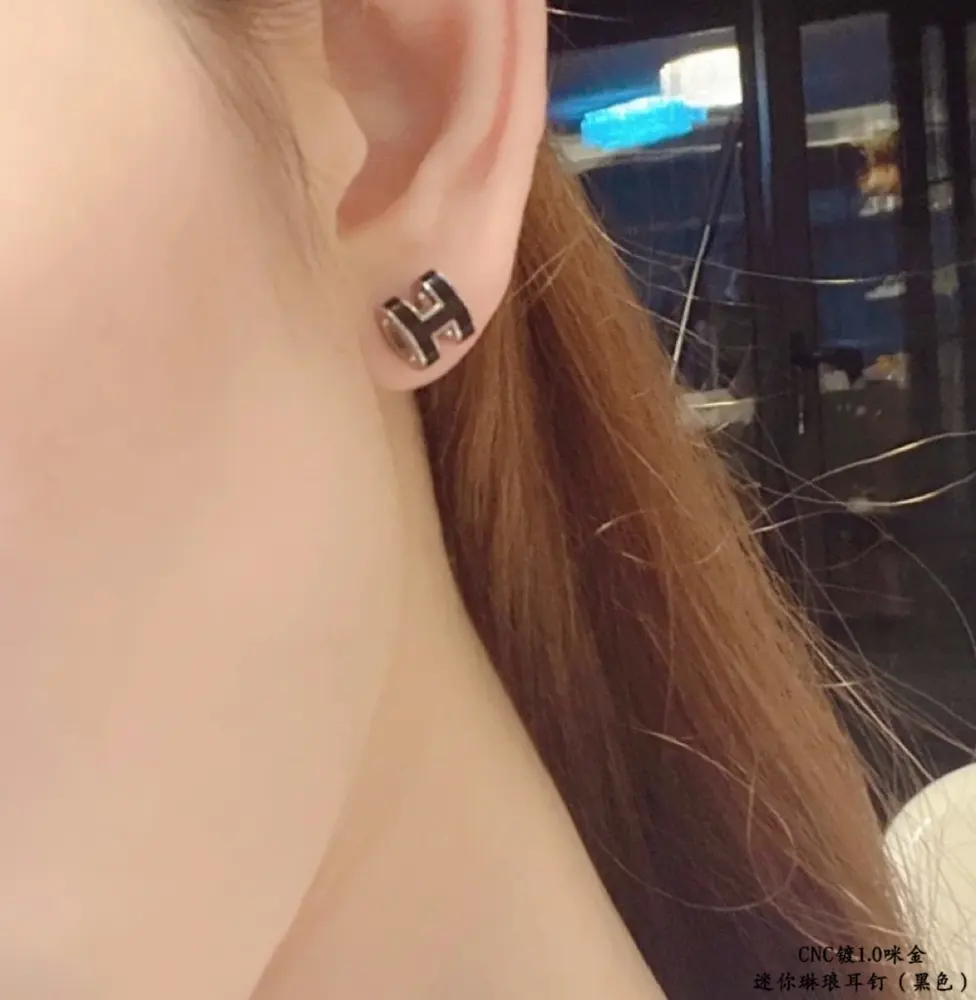 Hermès Mini H Linlang Earrings