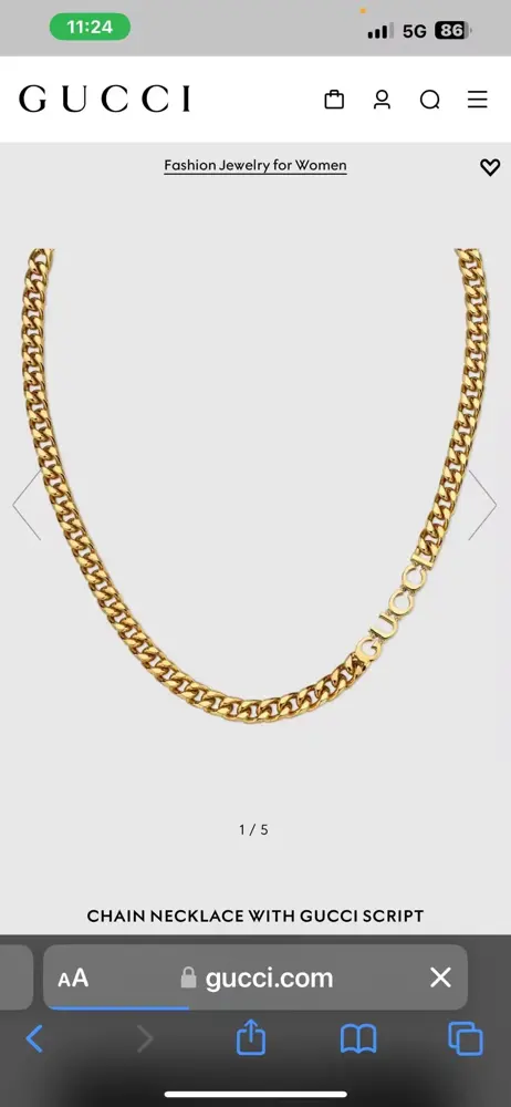 Gucci retro distressed necklaces Choose a few pieces of jewelry to embellish your beauty. I