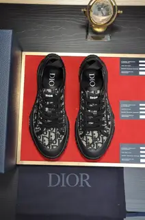 Dior casual shoes Original Italian imported special cloth fabric + cowhide + imported