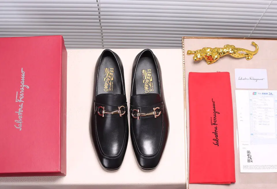 Salvatore Ferragamo casual business leather shoes Official website original 1:1 mold