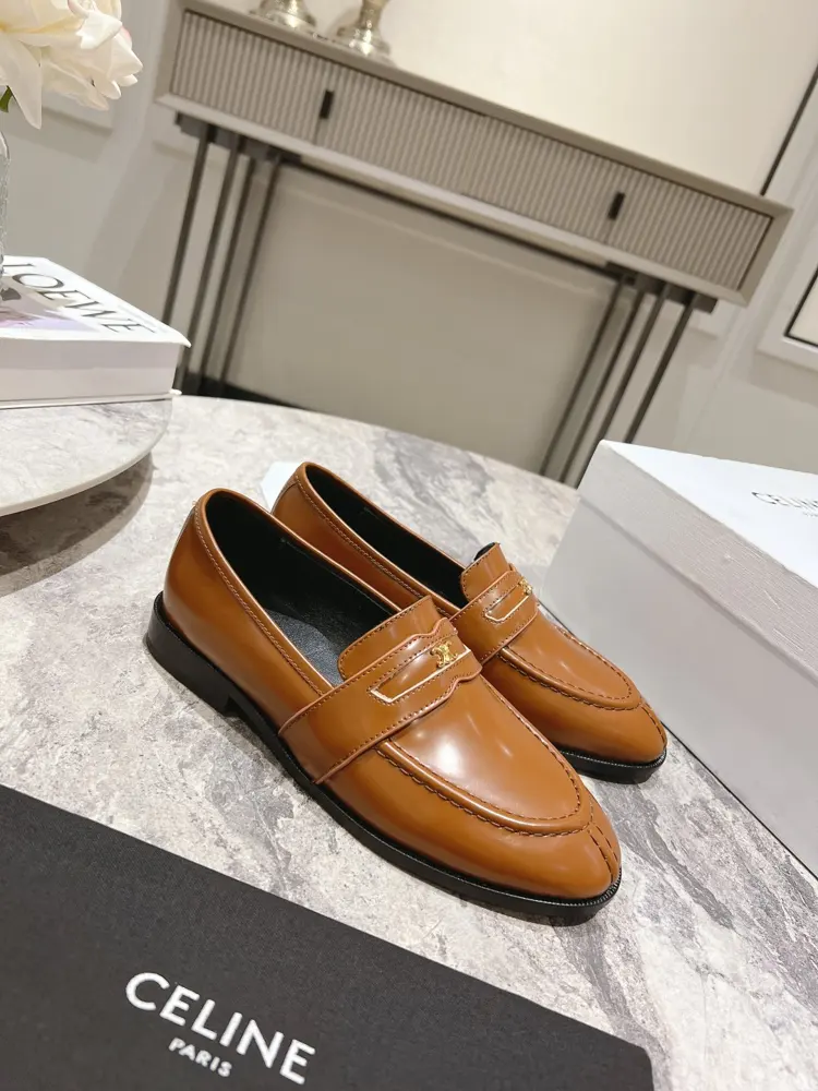 Celine autumn and winter Arc de Triomphe loafers
