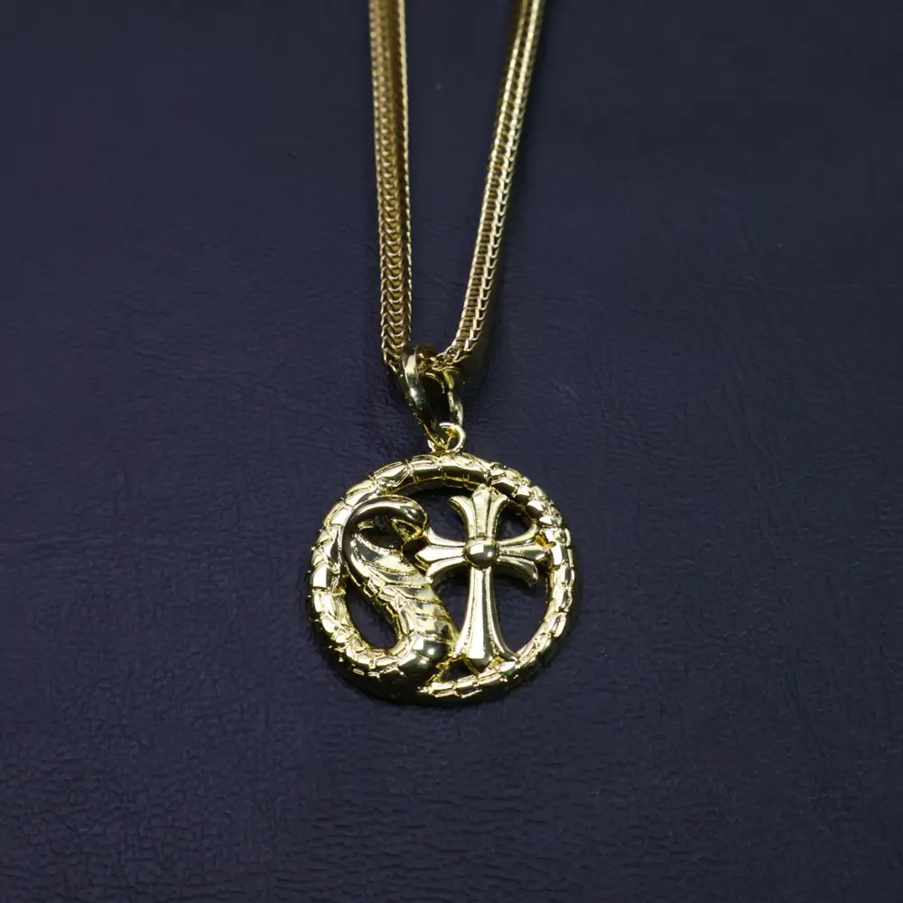 Chrome Hearts Cross Heart Necklace