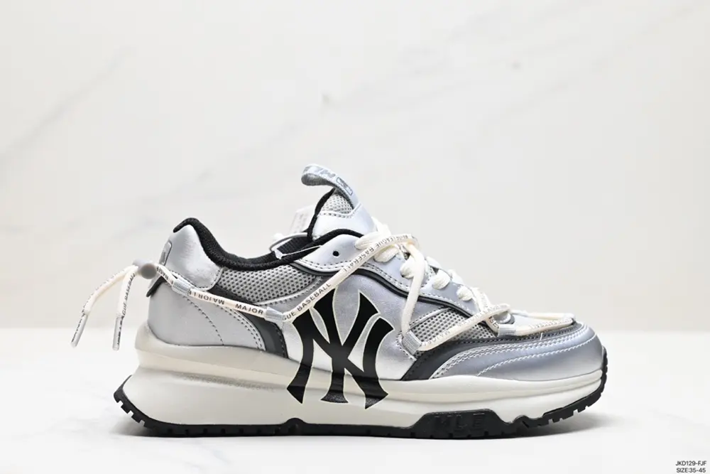 MLB Big Ball Chunky Mesh Thick-soled Daddy Series Low-top Mesh Lightweight Casual Sports 3ARNCRL4N