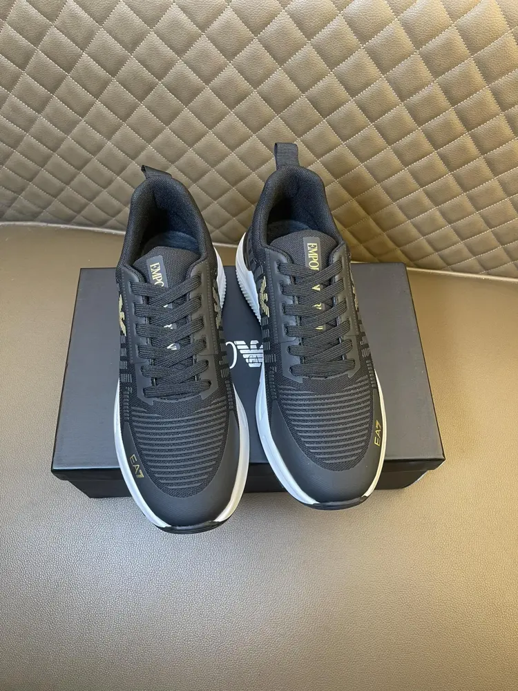 Armani casual sports shoes. Upper