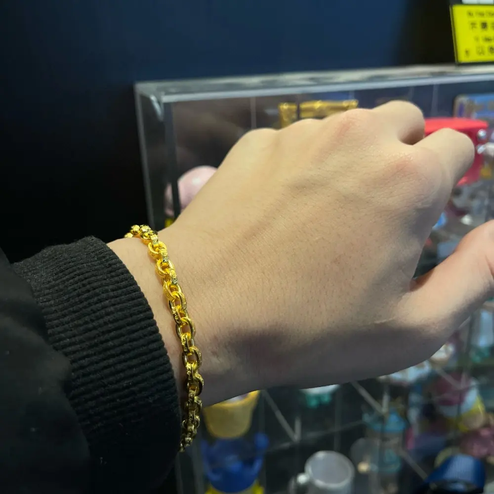 Chrome Hearts 22k gold plated CH bracelet