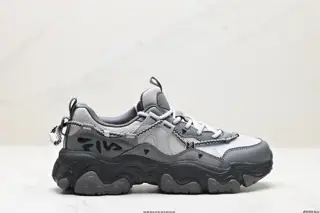 FILA FLUID 5 Cat’s Paw 5.0 Simple and comfortable Non-slip wear-resistant low-top dad shoes F12M432101FPA