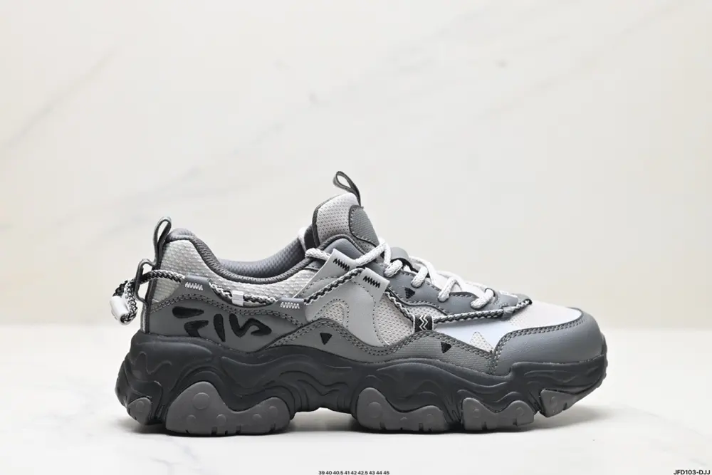 FILA FLUID 5 Cat’s Paw 5.0 Simple and comfortable Non-slip wear-resistant low-top dad shoes F12M432101FPA