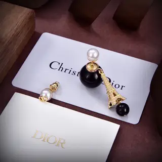 DIOR earrings The same brass material as the counter
