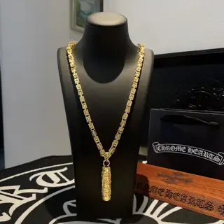 Chrome Hearts gold necklace