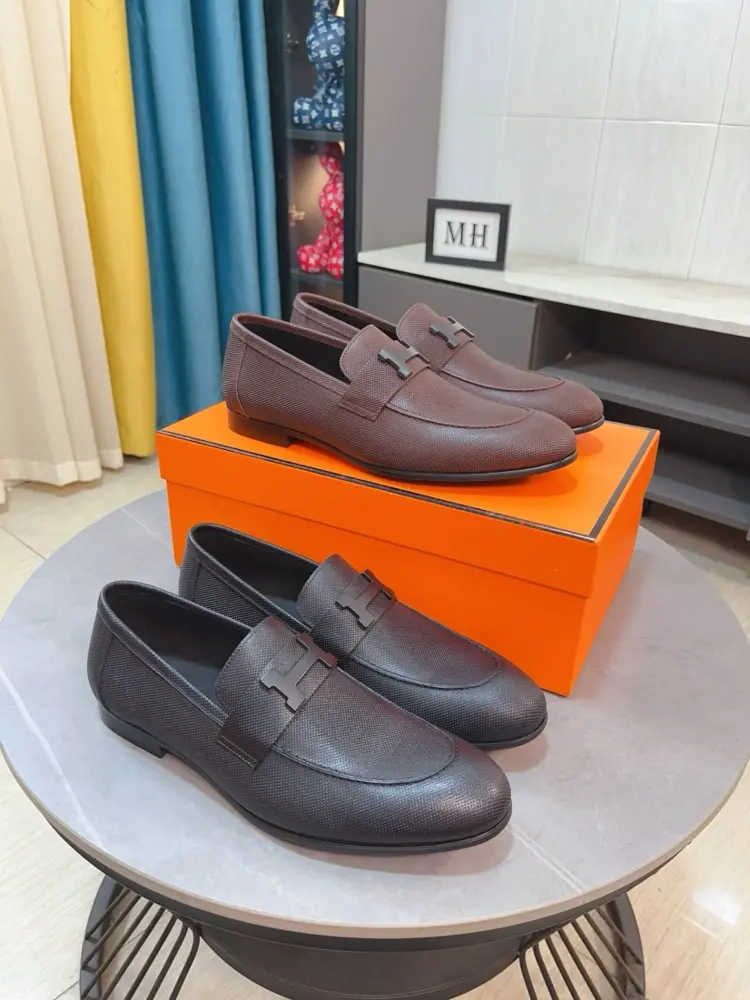 Hermès business leather shoes