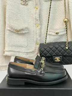 Chanel classic chain loafers
