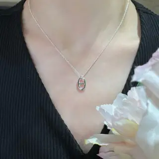Hermès small pig nose necklace
