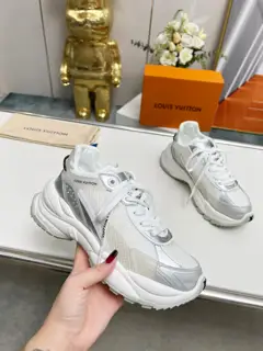 Louis Vuitton Run 55 sneakers combine mesh fabric