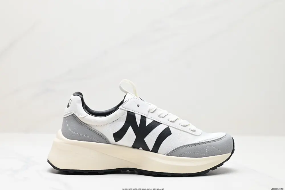 MLB height-enhancing retro NY big logo suede thick sole men’s and women’s dad shoes couple 32SHX1111