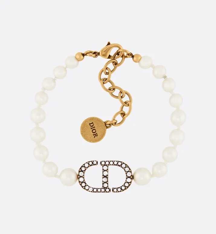 Necklace bracelet Original goods 2021 new DIOR retro set Same brass material as in the