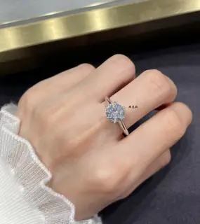 Tiffany two-carat classic six-claw ring