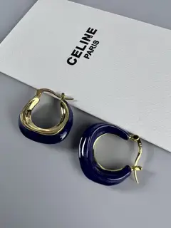 celine enamel earrings