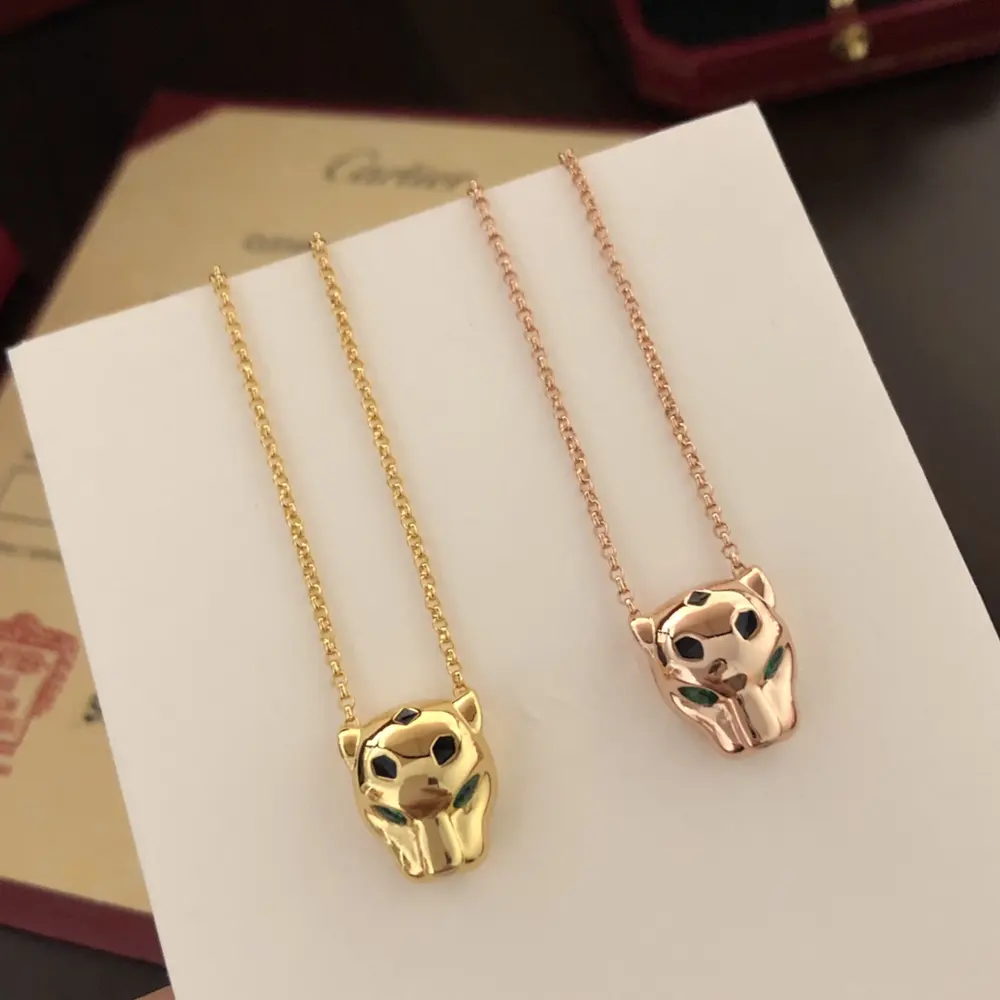 Cartier leopard necklace shipped Classic aristocratic style