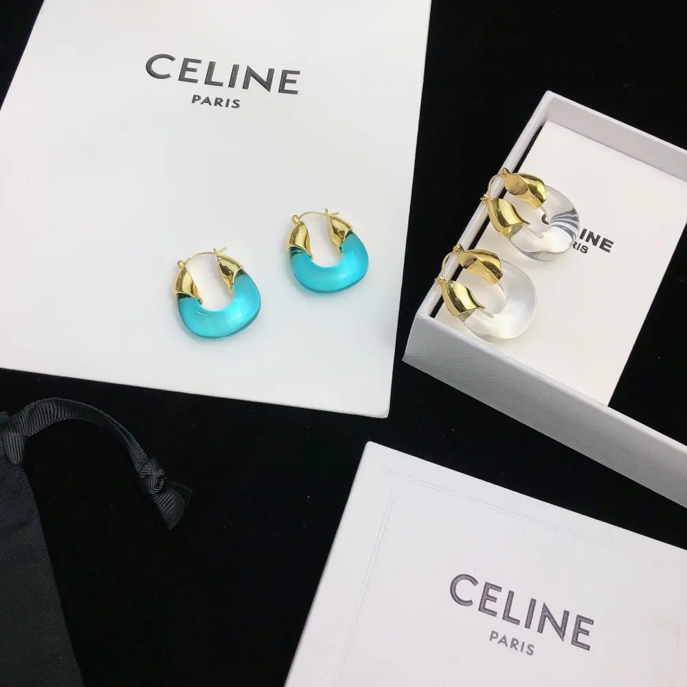 Celine half circle earrings