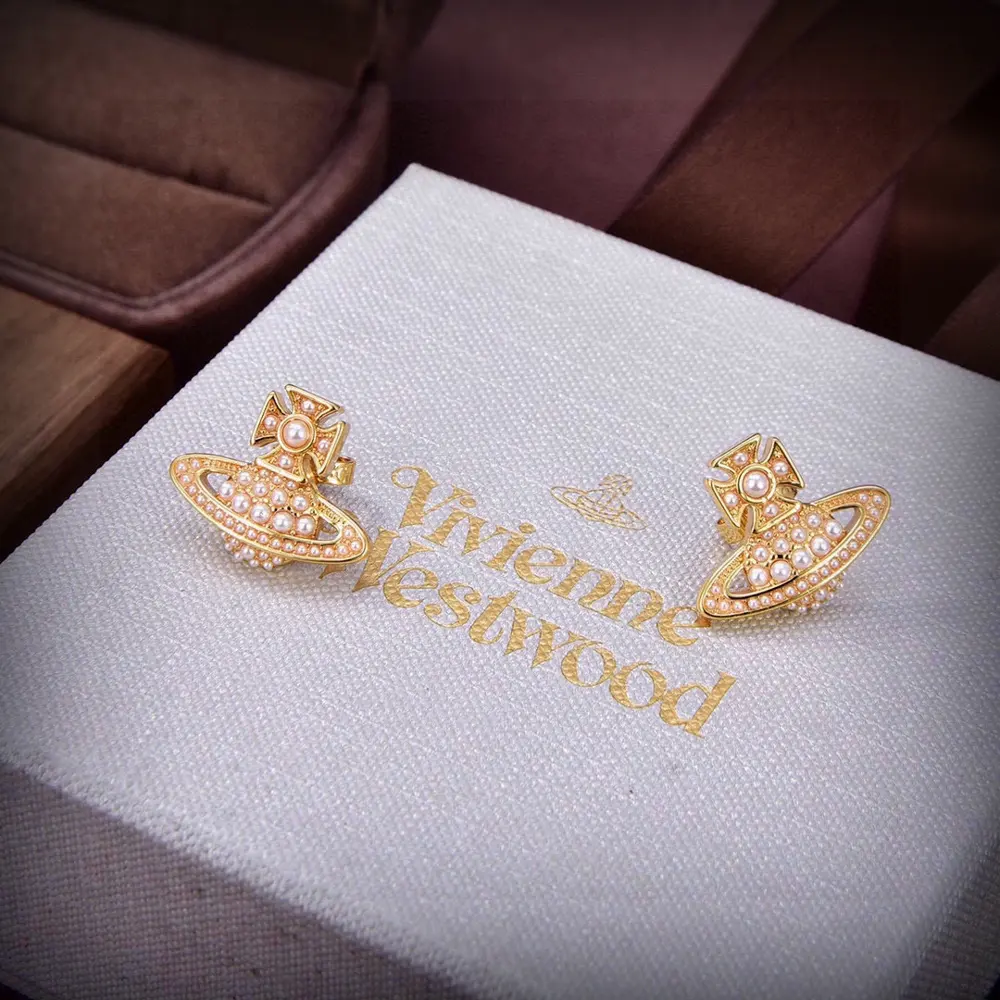 Vivienne Westwood Saturn earrings Elegant and refined design