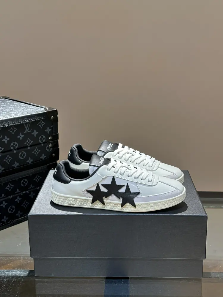 AMIRI bone shoes new color matching couple style Low-top casual sports shoes
