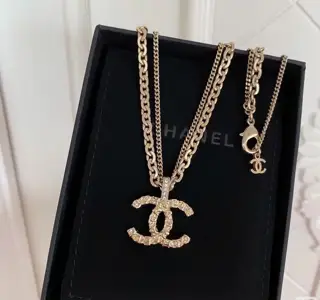 Chanel Double Cameo Necklace