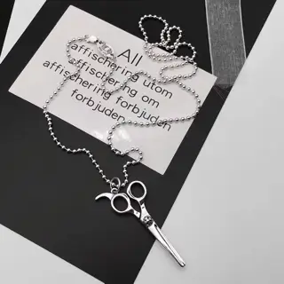 Chrome Hearts Cross Personalized Scissors Necklace
