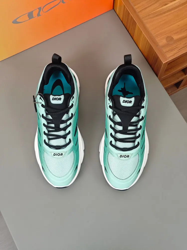 Dior Chrono series thick-soled mesh color-blocked running shoes
